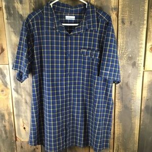 Columbia Omni-Shade short sleeve button down shirt men’s size XL